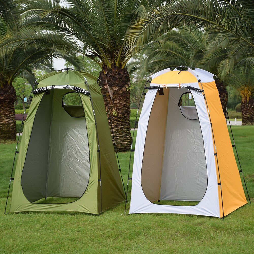 High Quality Portable Shower Toilet Tent Camping Tents Outdoor Waterproof Change Bathroom Sun Shelter Open up Tent