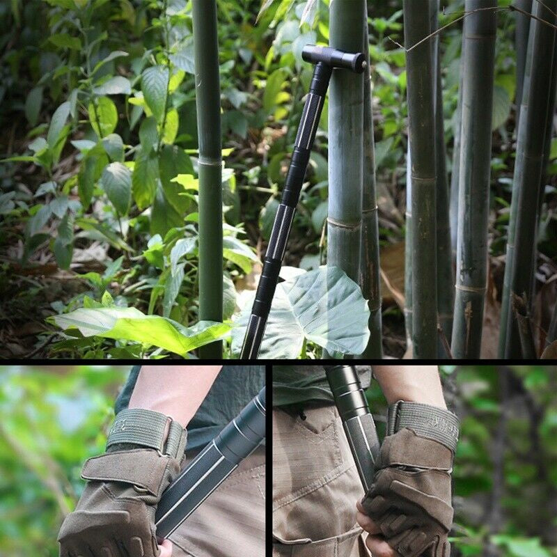 Tactical Trekking Poles Outdoor Garden Camping Multi Tool Kit Walking Cane Hiking Stick Survival Hunting Self Defense Tools