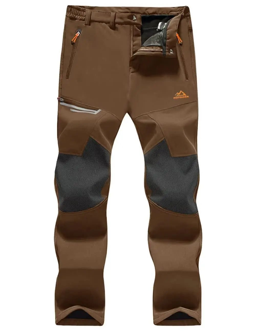 TACVASEN Winter Thicken Fleece Hiking Pants Men Warm Thermal Pants Windproof Outdoor Fishing Camping Mountain Ski Pants Trousers