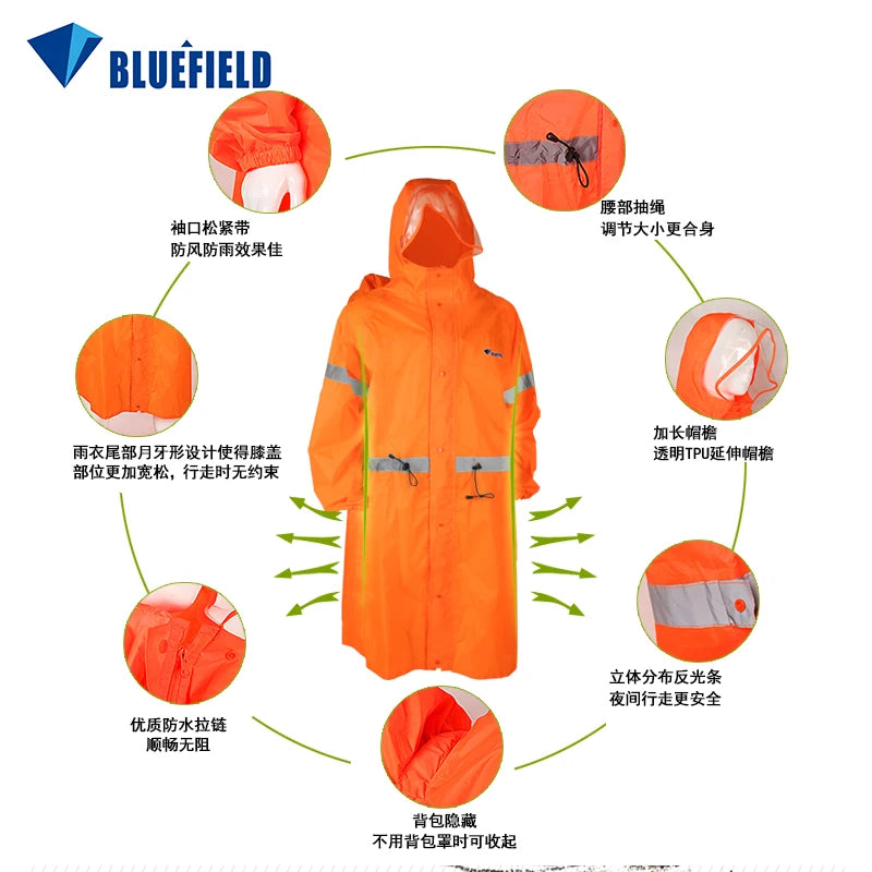 Outdoor Raincoat Backpack Cover One-Piece Raincoat Poncho Rain Cape Outdoor Hiking Camping Jackets Unisex Rain Gear