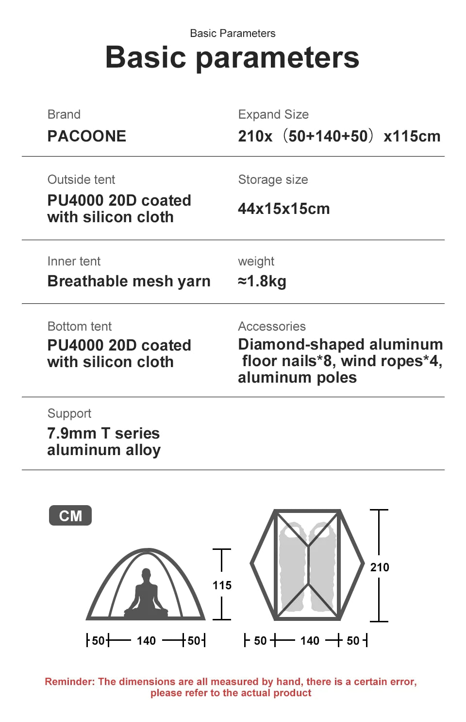 2-Person Ultralight Tent for All Seasons