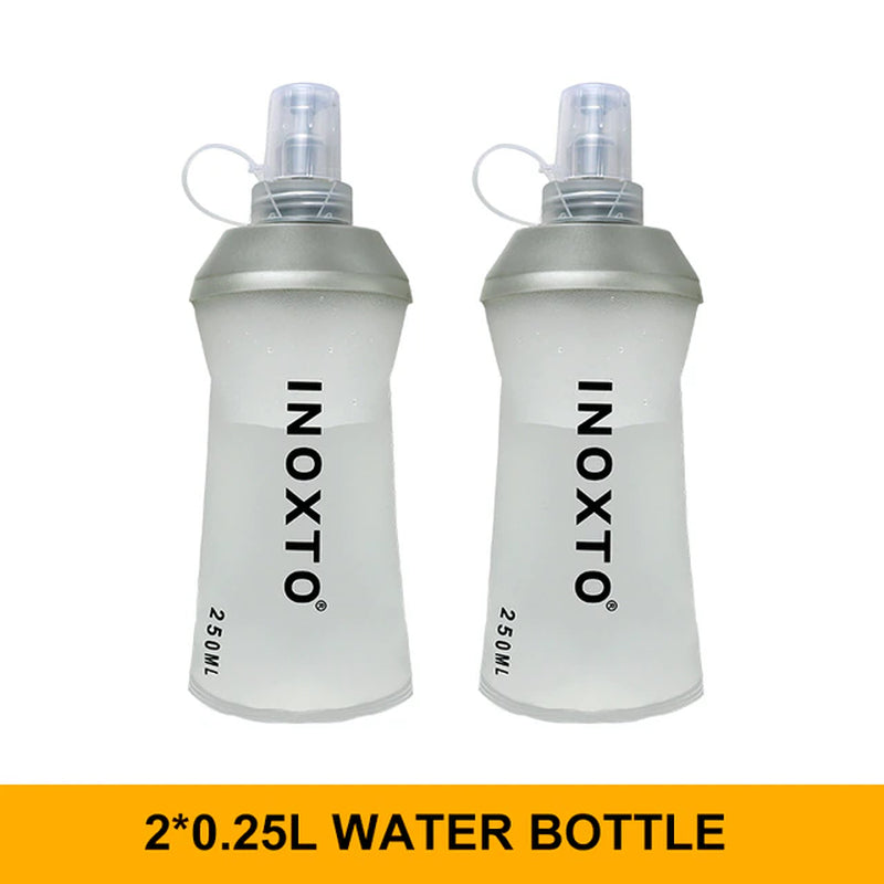 Inoxto-Ultra Light 2 Liter Backpack, Running Marathon Bike Backpack Water Bag, with 250Ml Soft Bottle