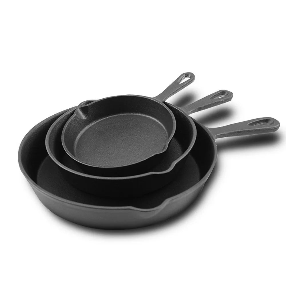 Gas Induction Cooker Cast Iron Cauldron Kitchen Frying Pan Pancake Pot Cookware