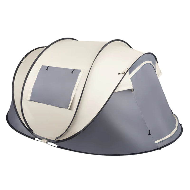 Camping Tent; 4 Person Pop Up; Easy Setup for Camping/Hiking/Fishing/Beach/Outdoor; Etc