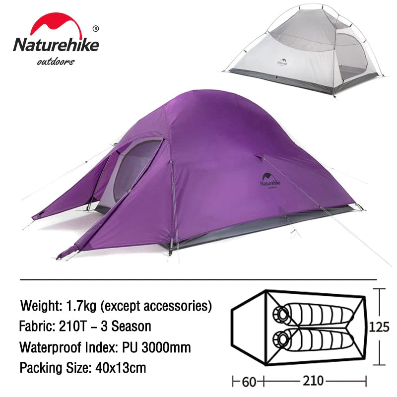 Naturehike Cloud up 1 2 3 People Waterproof Ultralight Tent