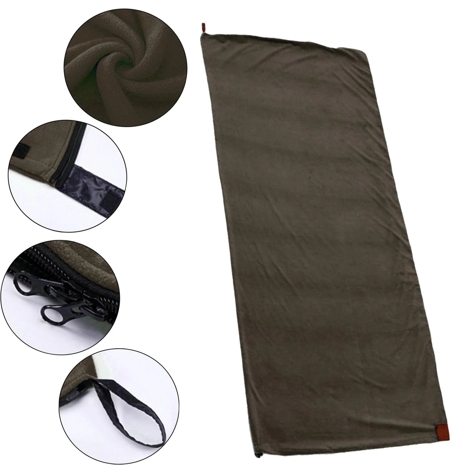 Camping Blanket, Soft Fleece Lined Sleeping Bag
