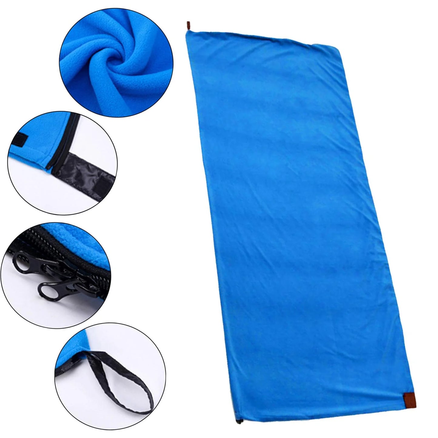 Camping Blanket, Soft Fleece Lined Sleeping Bag