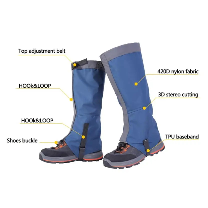 Outdoor Snow Kneepad Skiing Gaiters Hiking Climbing Leg Protection Protection Safety Waterproof Leg Warmers
