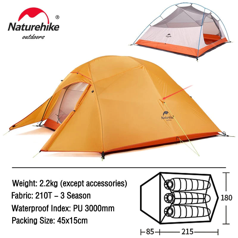 Naturehike Cloud up 1 2 3 People Waterproof Ultralight Tent