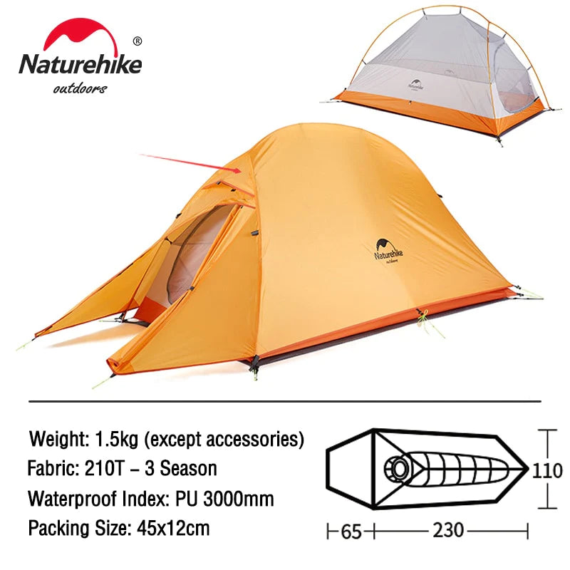 Naturehike Cloud up 1 2 3 People Waterproof Ultralight Tent