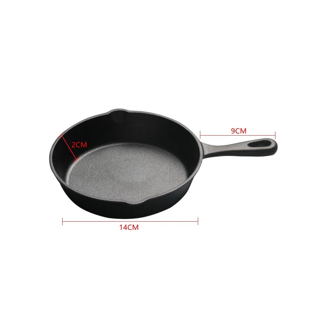 Gas Induction Cooker Cast Iron Cauldron Kitchen Frying Pan Pancake Pot Cookware