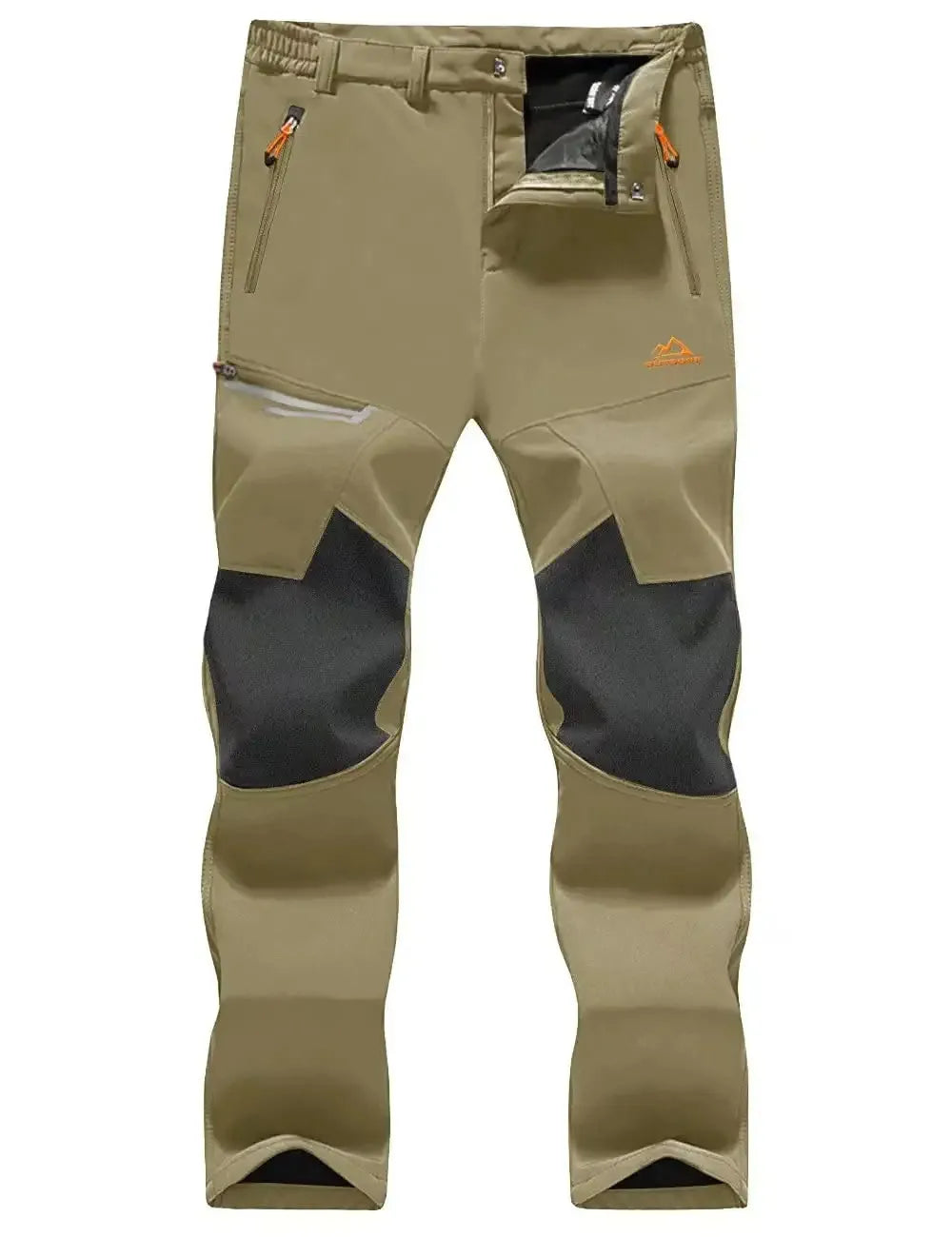 TACVASEN Winter Thicken Fleece Hiking Pants Men Warm Thermal Pants Windproof Outdoor Fishing Camping Mountain Ski Pants Trousers