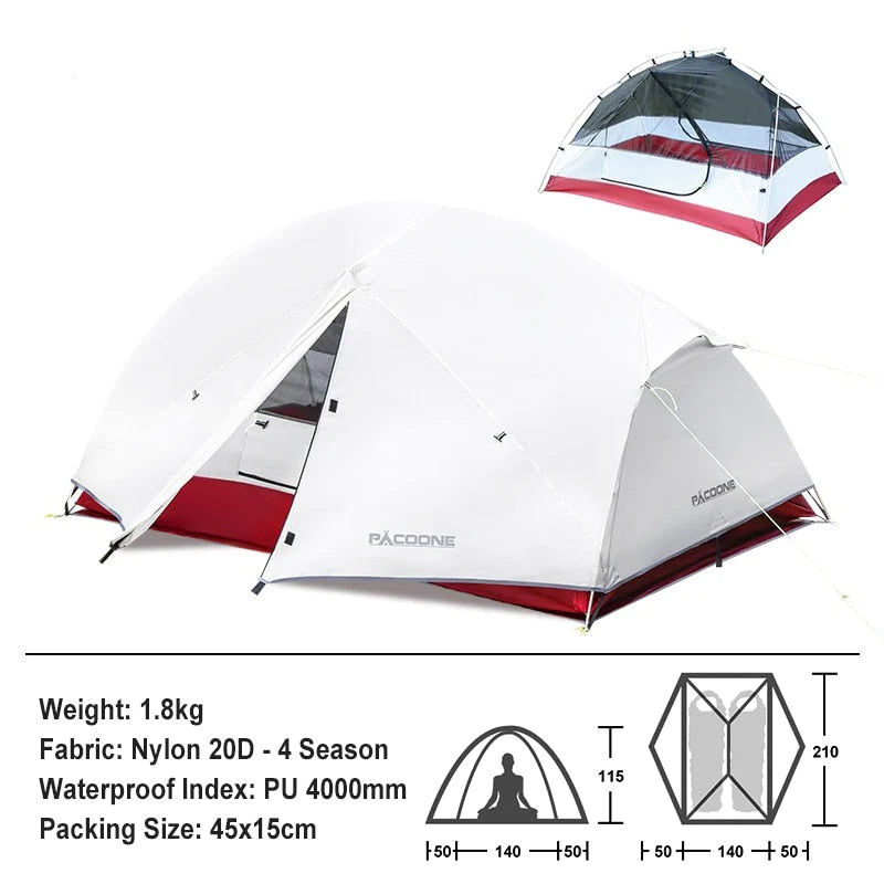 2-Person Ultralight Tent for All Seasons