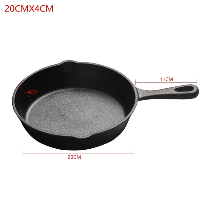 Gas Induction Cooker Cast Iron Cauldron Kitchen Frying Pan Pancake Pot Cookware