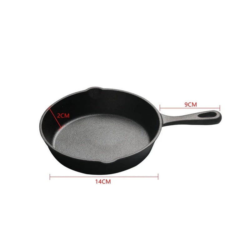 Gas Induction Cooker Cast Iron Cauldron Kitchen Frying Pan Pancake Pot Cookware