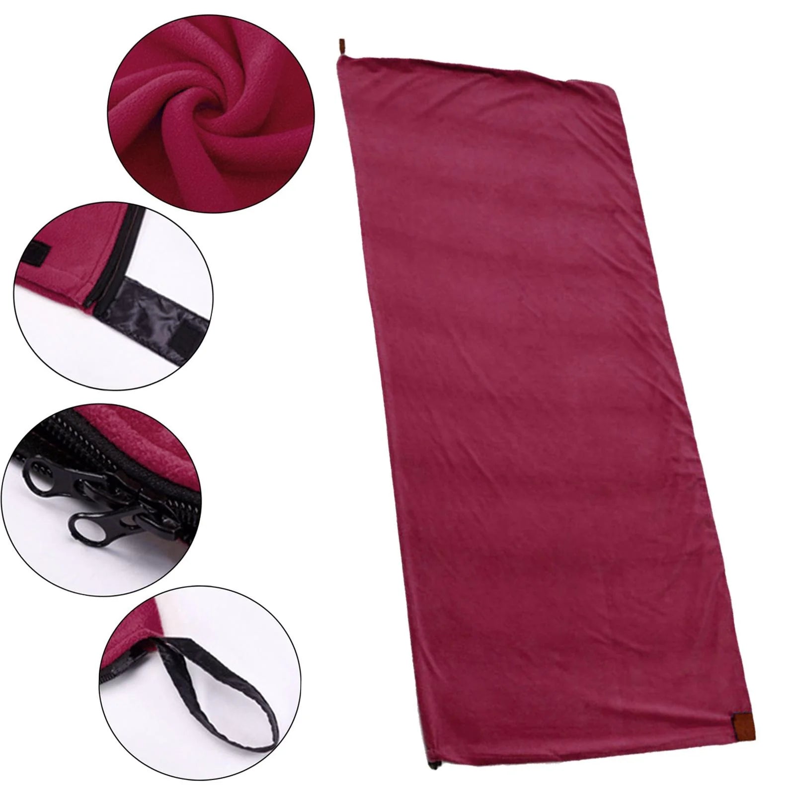 Camping Blanket, Soft Fleece Lined Sleeping Bag