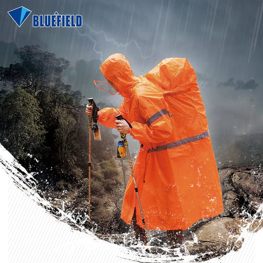 Outdoor Raincoat Backpack Cover One-Piece Raincoat Poncho Rain Cape Outdoor Hiking Camping Jackets Unisex Rain Gear