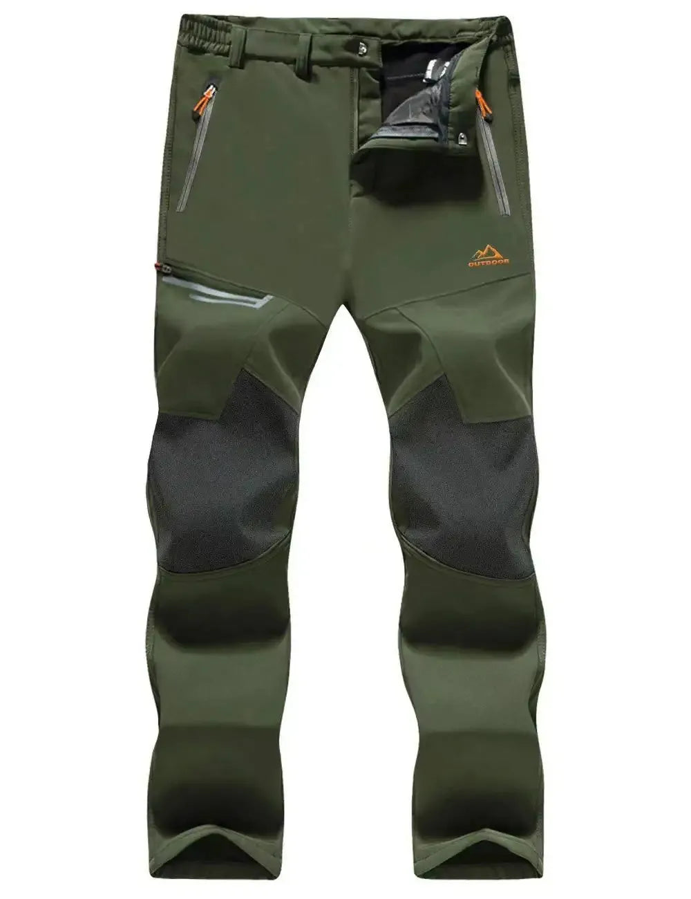 TACVASEN Winter Thicken Fleece Hiking Pants Men Warm Thermal Pants Windproof Outdoor Fishing Camping Mountain Ski Pants Trousers
