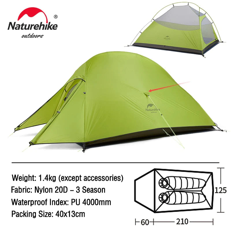 Naturehike Cloud up 1 2 3 People Waterproof Ultralight Tent