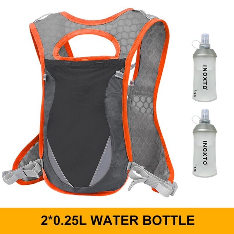 Inoxto-Ultra Light 2 Liter Backpack, Running Marathon Bike Backpack Water Bag, with 250Ml Soft Bottle