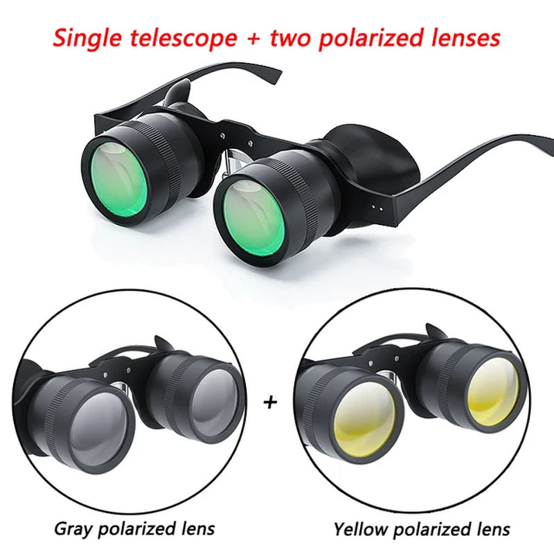 Newest Night Vision Binoculars Glasses for Fishing Telescope Glasses Women Men Zoom Magnifier for Hunting Hiking Outdoor Tool
