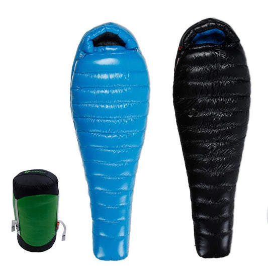 Adult Goose down G Series Outdoor Camping Ultraligh Mummy Thicken Keep Warm Outdoor Sleeping Bag Nylon Lazy Bag 800FP