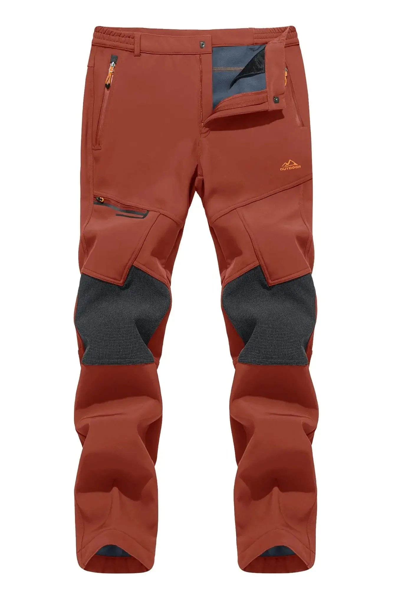 TACVASEN Winter Thicken Fleece Hiking Pants Men Warm Thermal Pants Windproof Outdoor Fishing Camping Mountain Ski Pants Trousers