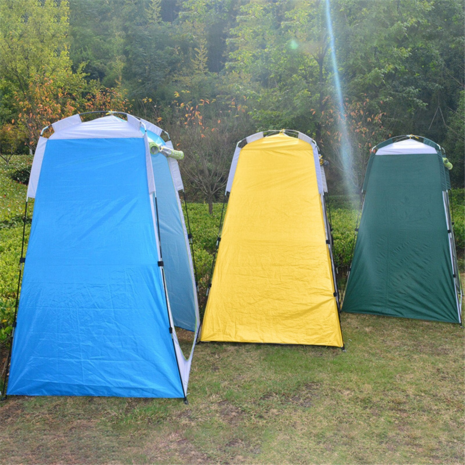 Portable Privacy Shower Toilet Tent Camping Automatic Pop up Tent UV Function for Outdoor Camping Hiking Dressing Photography