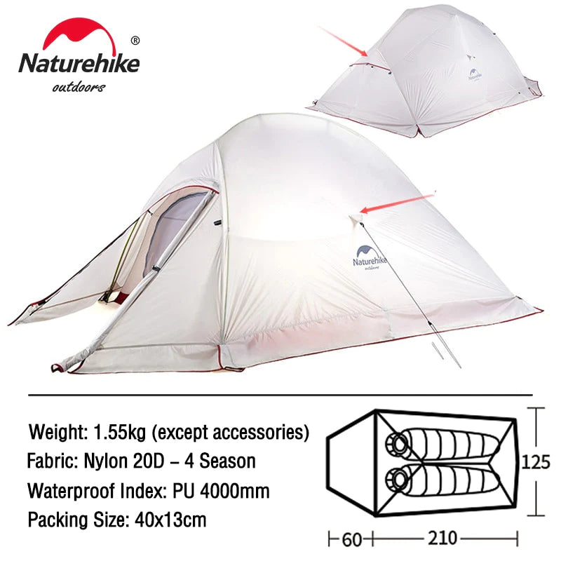 Naturehike Cloud up 1 2 3 People Waterproof Ultralight Tent