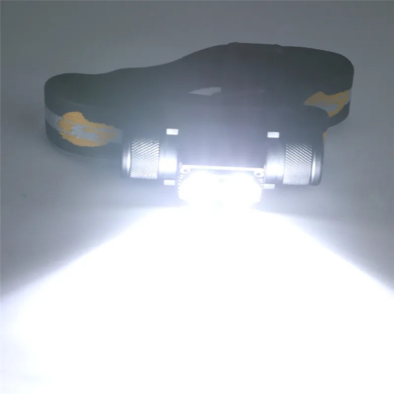 3800LM XM-L2 LED Headlamp USB Rechargeable Flashlight Power by 18650 Battery Headlight Torch Camping Light Waterproof Work Lamp