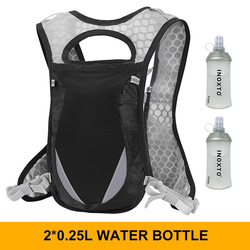 Inoxto-Ultra Light 2 Liter Backpack, Running Marathon Bike Backpack Water Bag, with 250Ml Soft Bottle