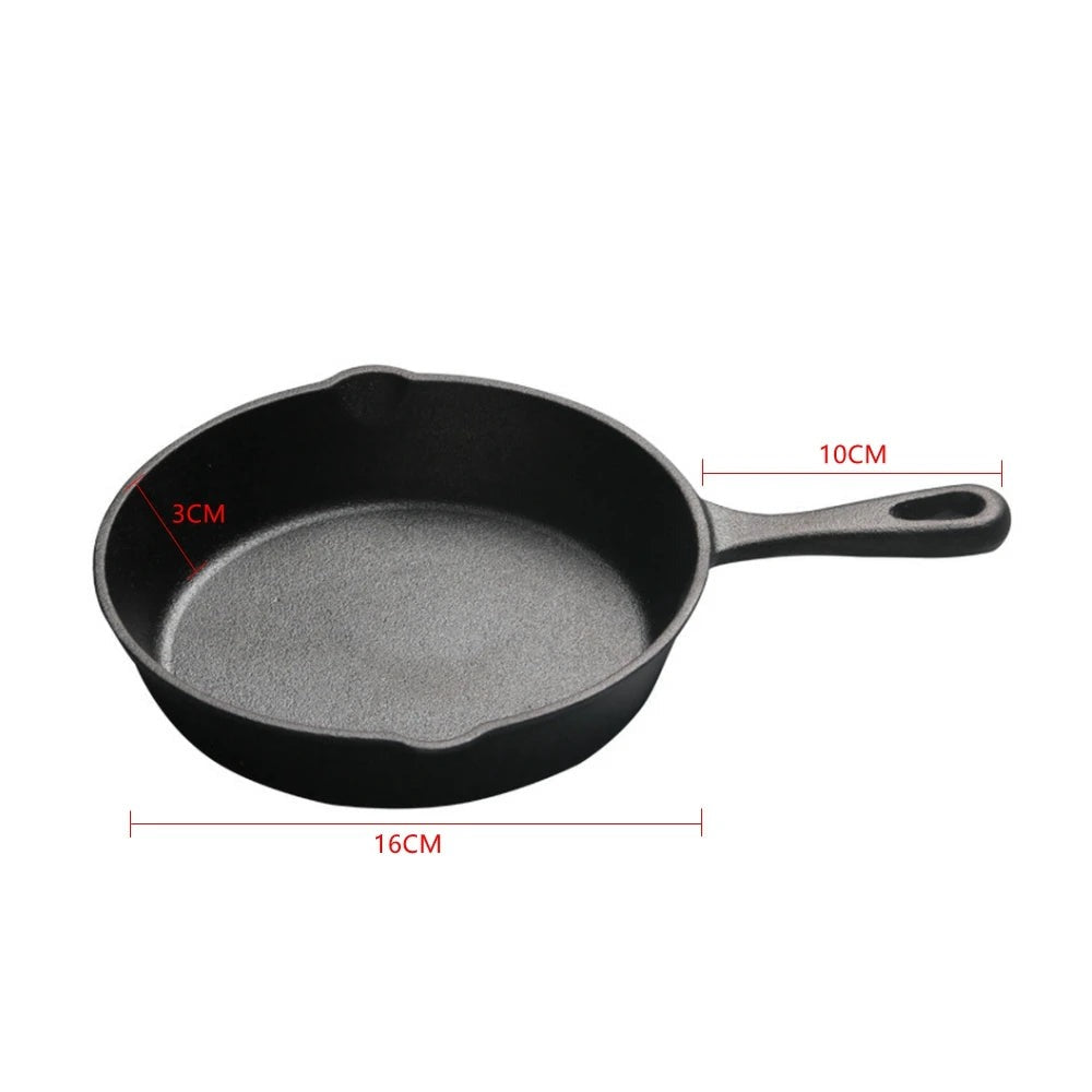 Gas Induction Cooker Cast Iron Cauldron Kitchen Frying Pan Pancake Pot Cookware