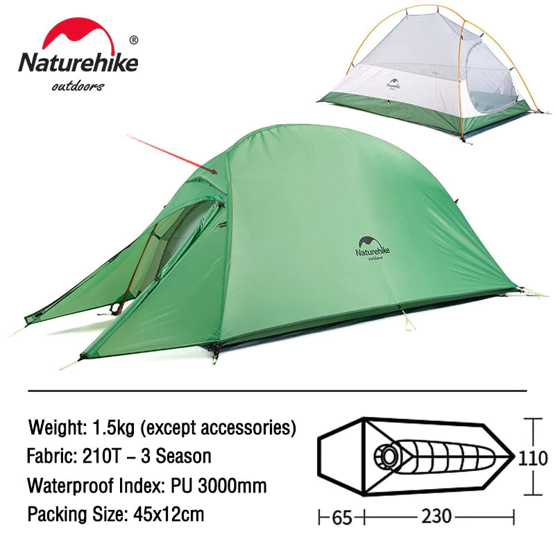 Naturehike Cloud up 1 2 3 People Waterproof Ultralight Tent