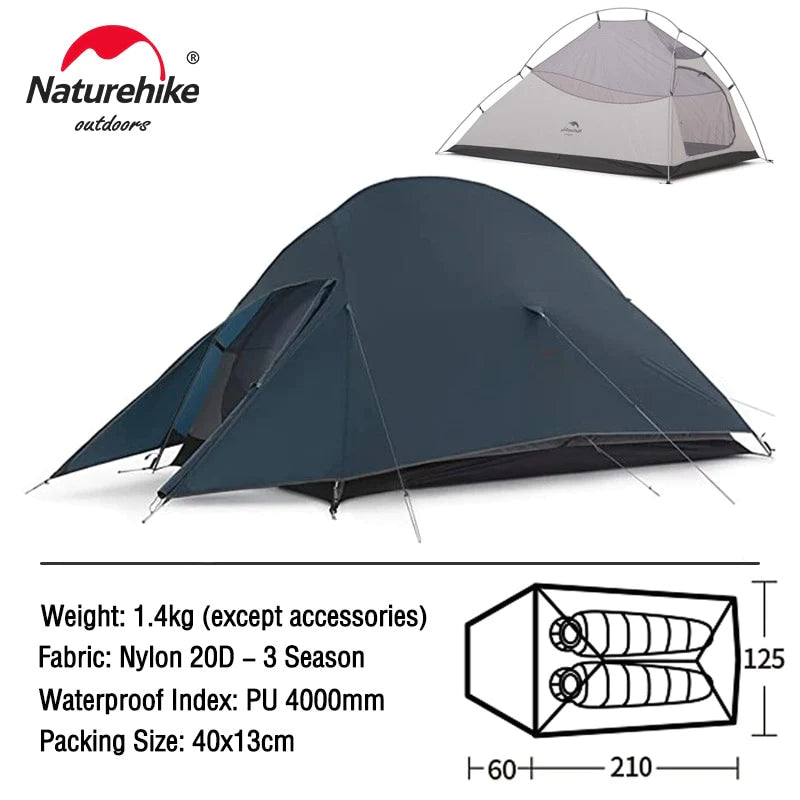 Naturehike Cloud up 1 2 3 People Waterproof Ultralight Tent