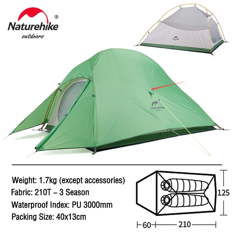 Naturehike Cloud up 1 2 3 People Waterproof Ultralight Tent
